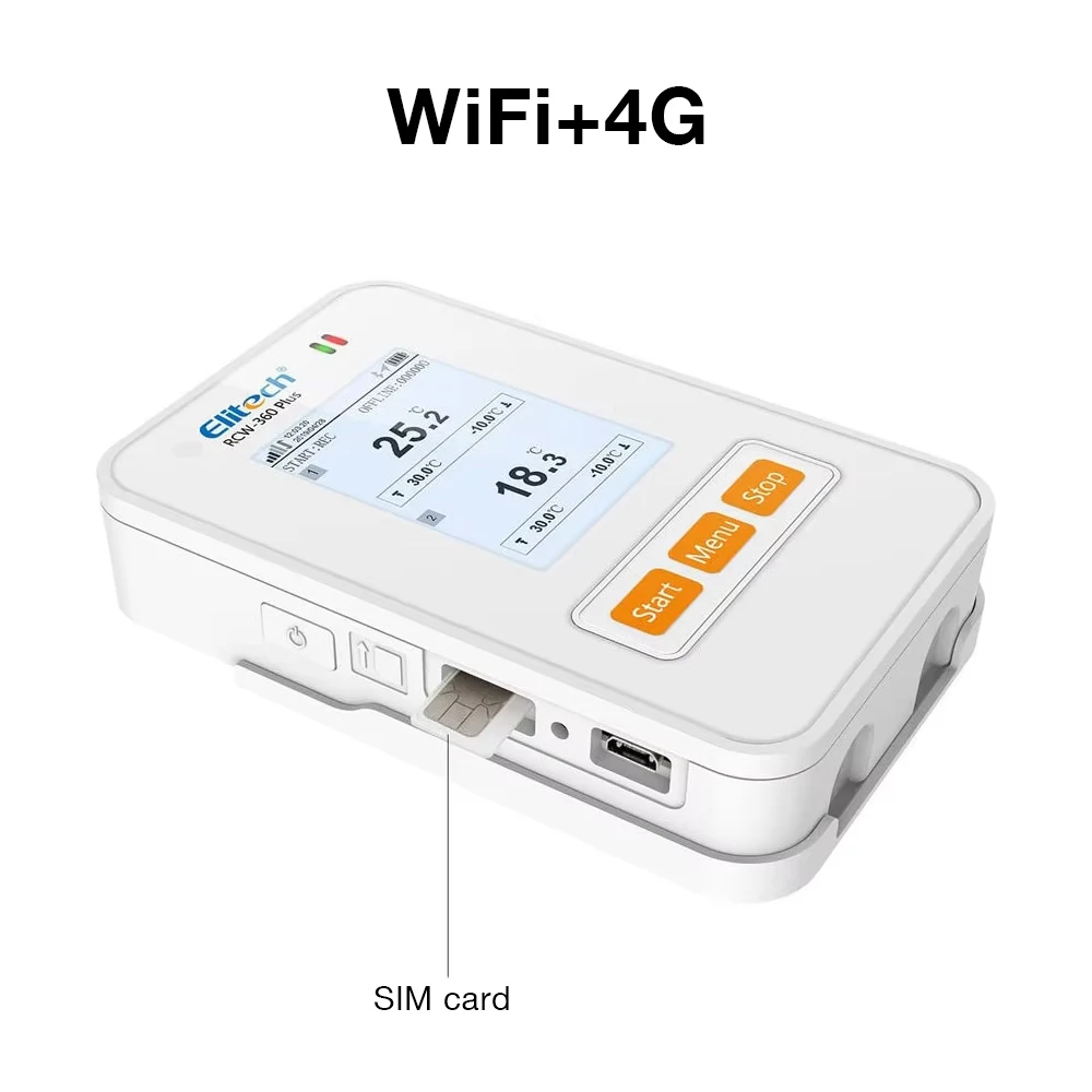 RCW-360Plus Data Logger Cold Chain Transport Temperature and Humidity Recorder Repeatable Logger Real Time Monitor With 4G&WIFI