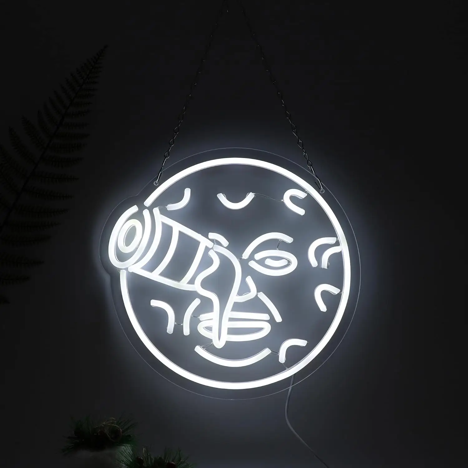 壁装飾用ムーンネオンサイン、調光可能なledネオンライトサイン、リビングルーム、寝室用、友人へのクールな誕生日プレゼント