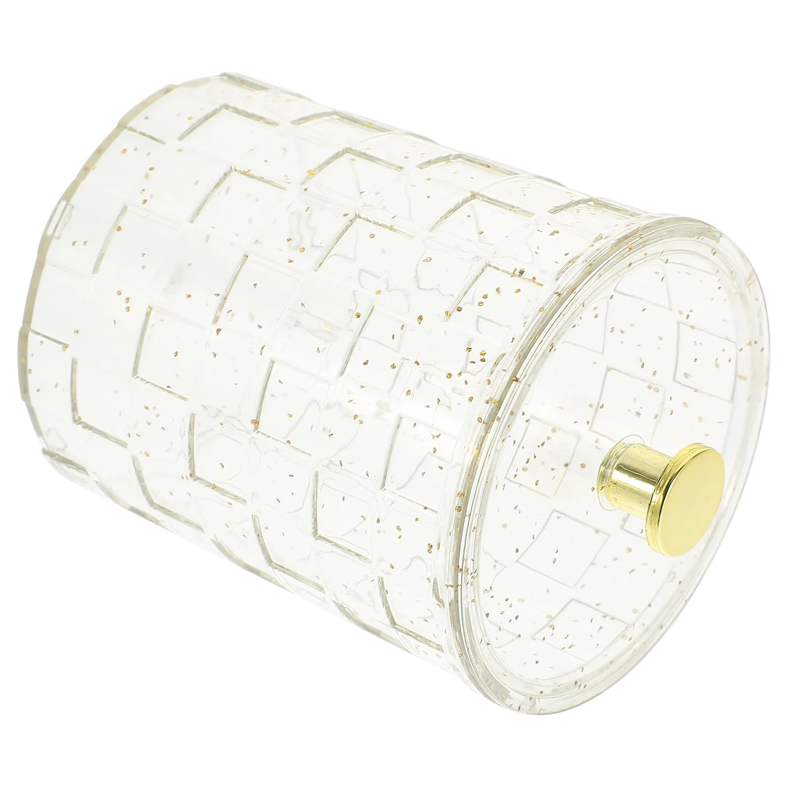 

Cotton Swabs Container Transparent Storage Organizer for Bathroom Cotton Holder Makeup Vanity Organizer