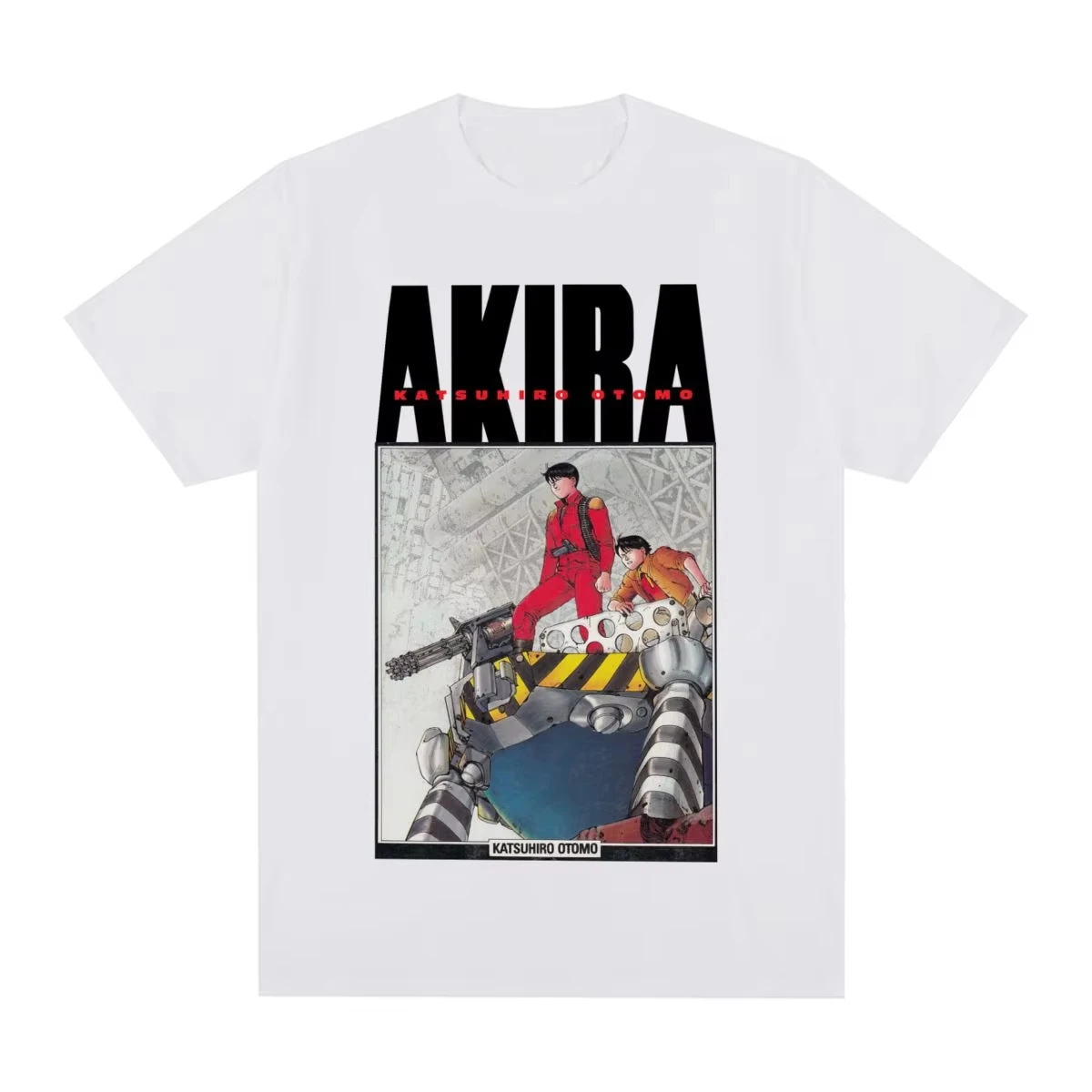 2026 Sommer Hot Sale Japanischer Anime Akira Vintage T-Shirt Y2K Herren Damen Vintage Baumwoll-Top Hip Hop Streetwear Oversized T-Shirt