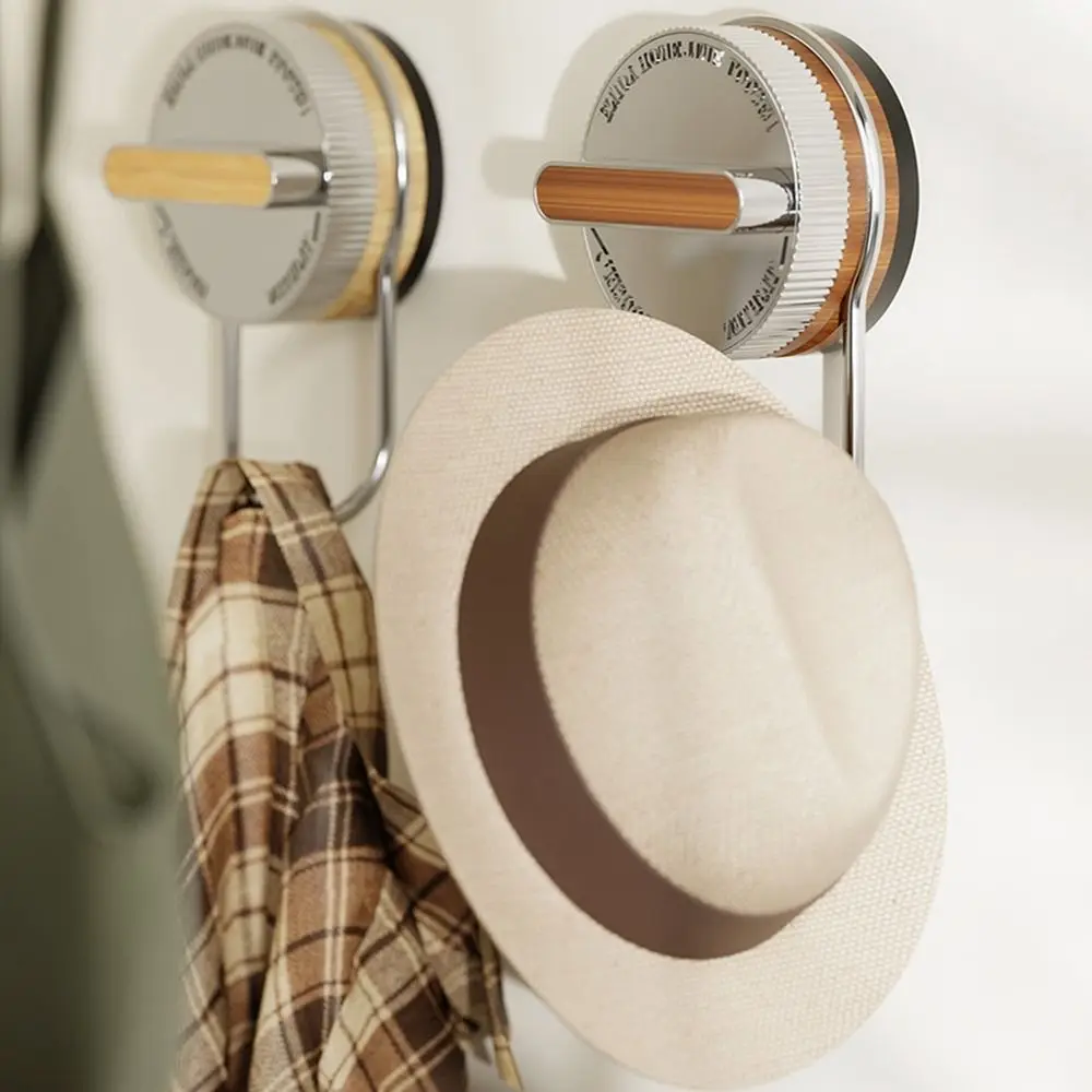 

Multi-functional Wall Mounted Suction Cup Hooks Seamless Removable Vacuum Double Hooks Reusable Powerful Shower Hooks for Home