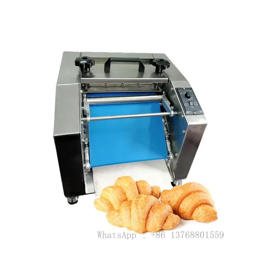 Stainless steel rolling dough machine chocolate croissant rolling machine