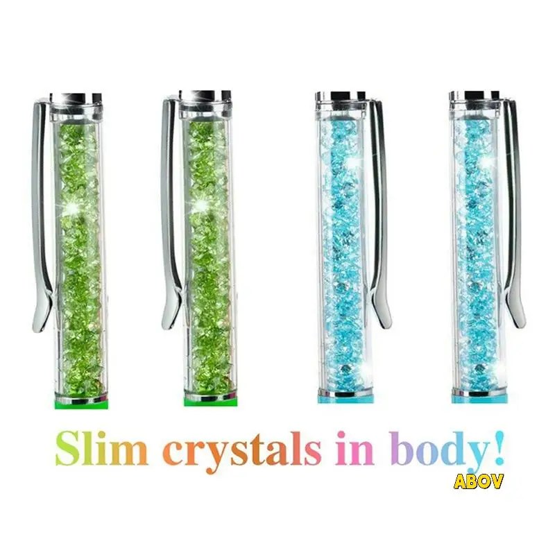 120Pcs Bling Bling 2-In-1 Slim Crystal Diamond Stylus Pen And Ink Ballpoint Pens (12 Colors)