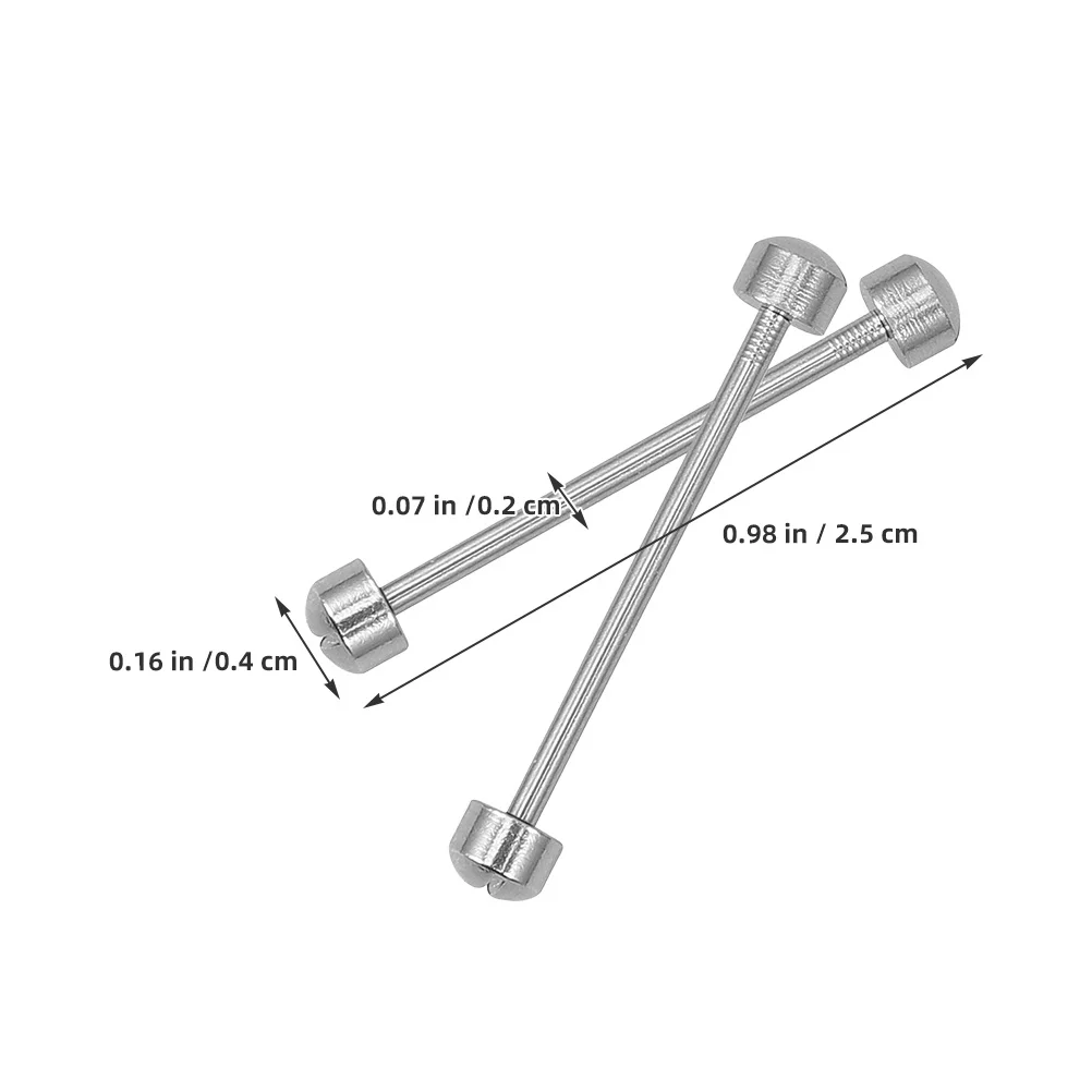 4 قطعة أدوات إصلاح الساعة 20 مللي متر دبابيس أنبوب المسمار الصلب لحزام اتصال قضبان استبدال طقم قطع غيار اكسسوارات الساعات
