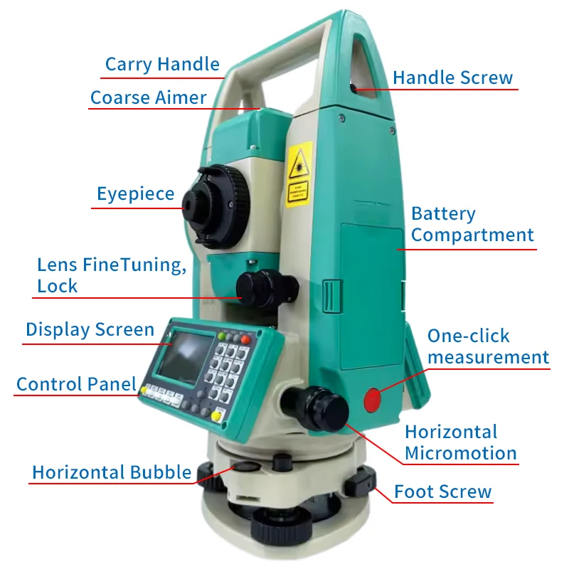 Equipamento profissional de levantamento de terreno da estação total Ruide RTS-822R10 RQS da elevada precisão