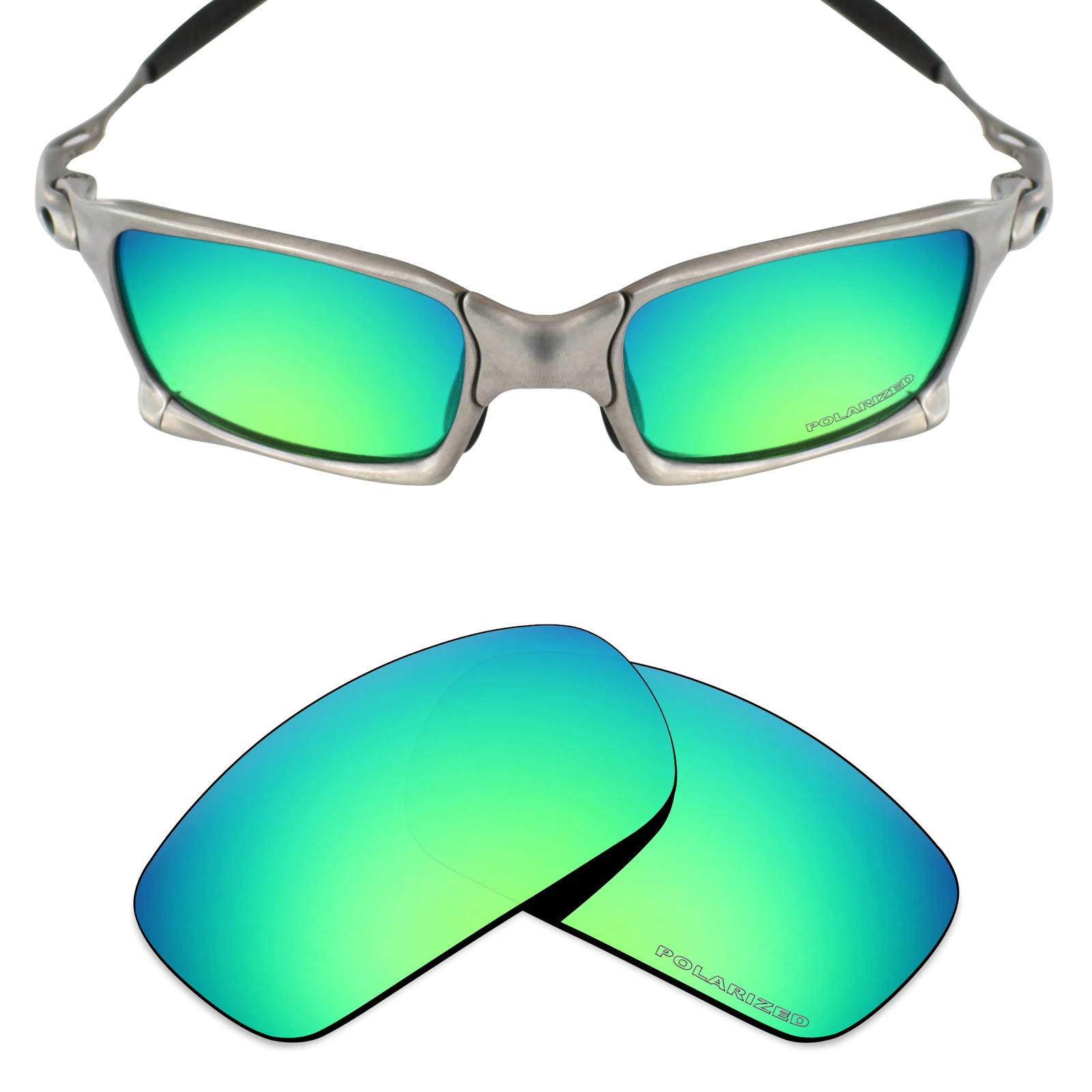 

ezoptix123 Etched Anti-salt Polarized / Non-Polarized Lenses Replacement for Oakley X Squared OO6011 Sunglass