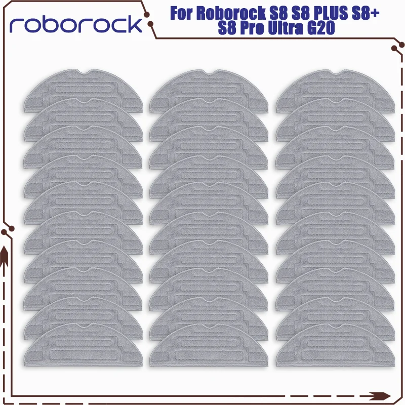 For Roborock S8 S8 PLUS S8+ S8 Pro Ultra G20 Double Vibration Mop Pad Vacuum Cleaner Robot Mop Rags Parts Mop Cloths Accessories