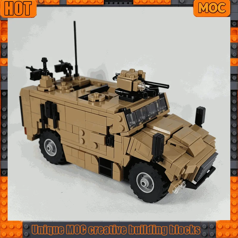 684PCS Modern Era Army Armored Vehicle Model Building Blocks Custom Puzzle MOC Land War Series DIY Display Toy Popular Display