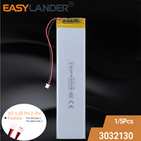 JST1.25 2P 3032130 3.7V 1800mAh Rechargeable Li Polymer Battery For Keychron K3 keyboard Bluetooth keyboard