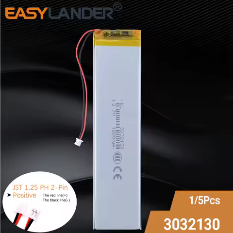 JST1.25 2P 3032130 3.7V 1800mAh Rechargeable Li Polymer Battery For Keychron K3 keyboard Bluetooth keyboard