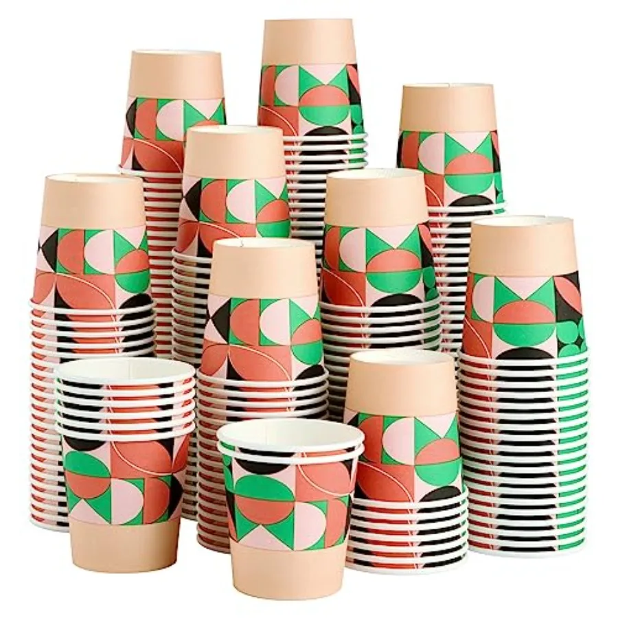 

300 Pack 4oz Paper Cups, Hot/Cold Beverage Drinking Cup, Small Paper Espro Cups for Party, Picnic, Travel and Events