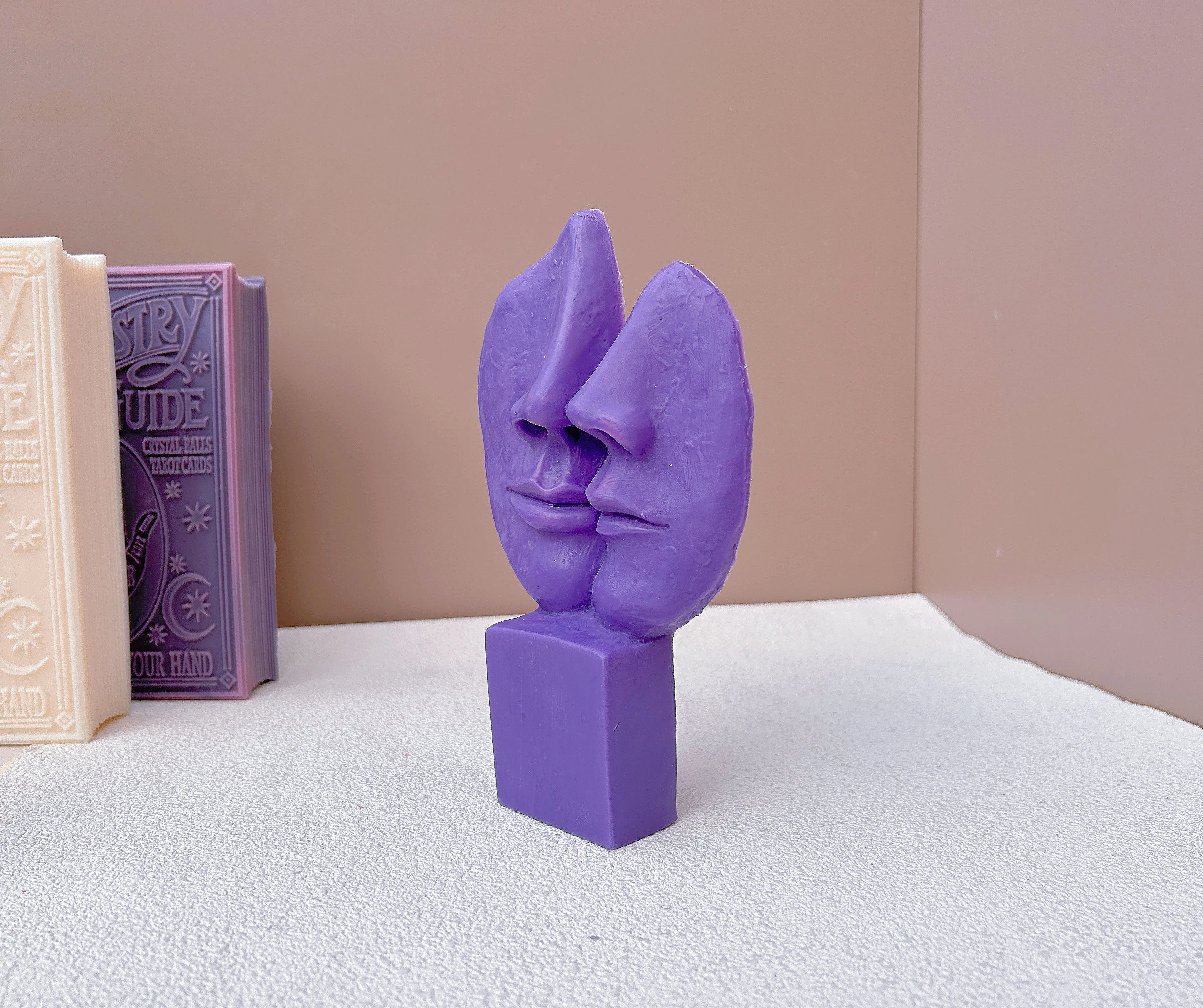 DIY Art Facial Candle Silicone Mold 3D Abstract Facial Silicone Candle Mold Handmade Gypsum Soap Festival Party Home Decoration - Image 4