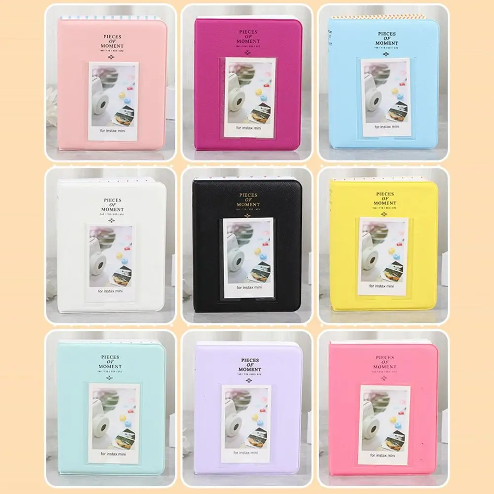 64 Pocket Photo Album Instant Camera 3 inch Pictures Storage Case Stamps Tickets Card Organizer for Fujifilm Instax Mini 12/11/9