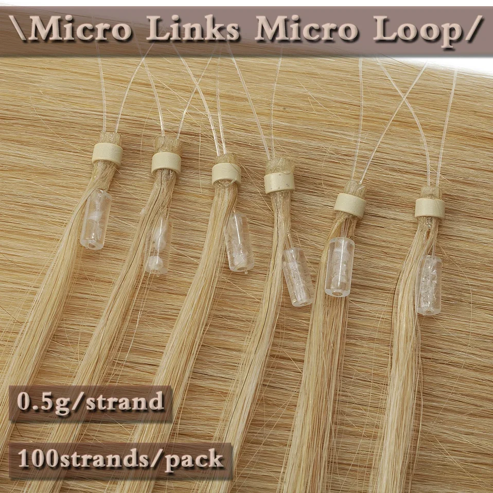 S-noilite 0.5g mikro döngü insan saçı postiş sağlıklı uç mikro bağlantı mikro halka 100 adet Keratin kapsül düz doğal saç