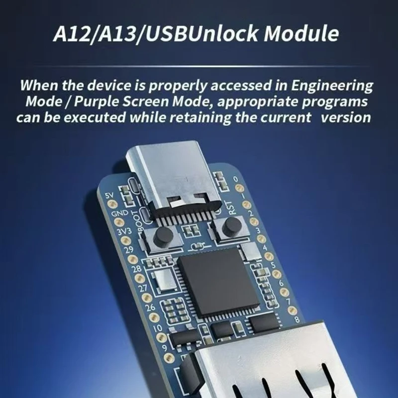 P2350 Microcontroller 15 GPIO Development Board Circuit Card, USB Type C Receptacle, USB-A Extension Port, Stated 150 Megahertz
