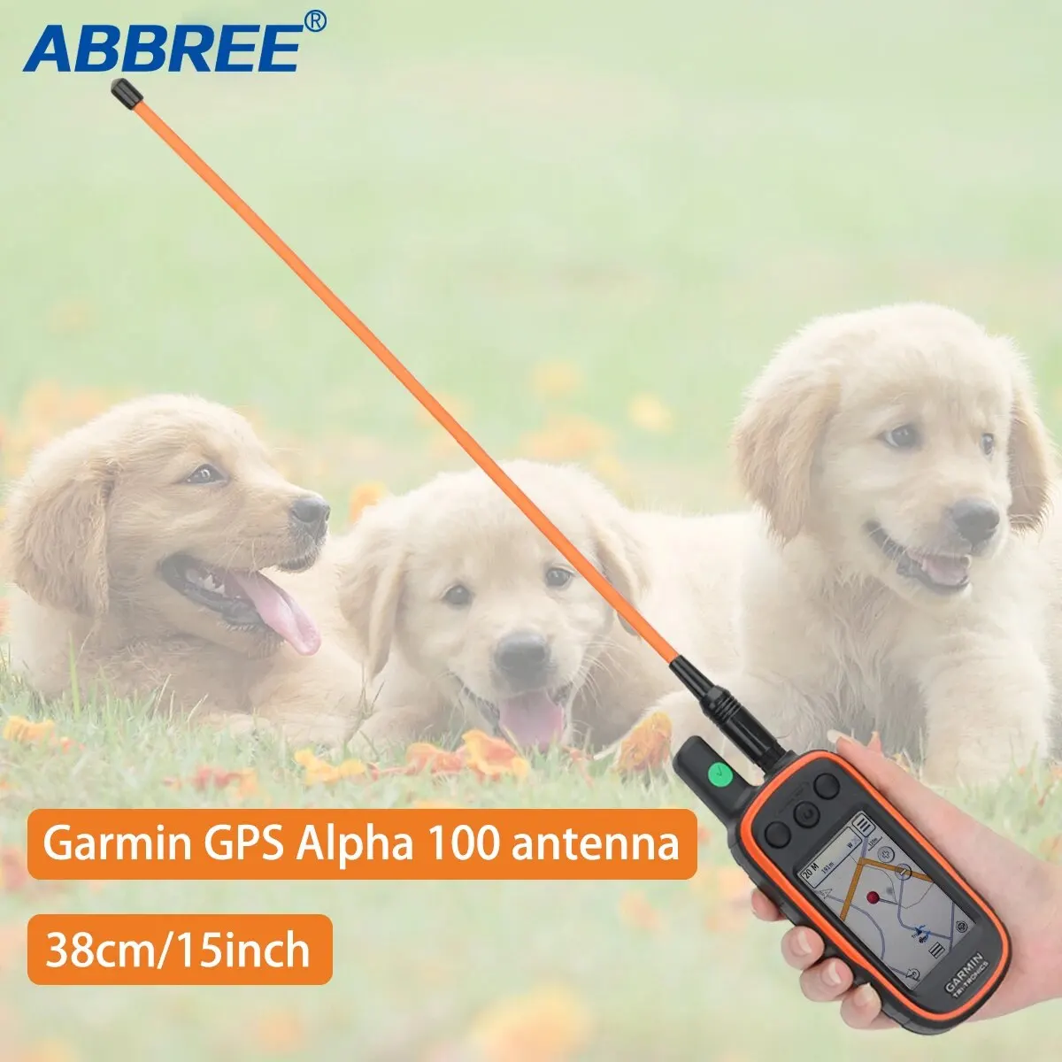 Antena GPS Garmin Alpha 38 cm - latigo SMA macho, largo alcance