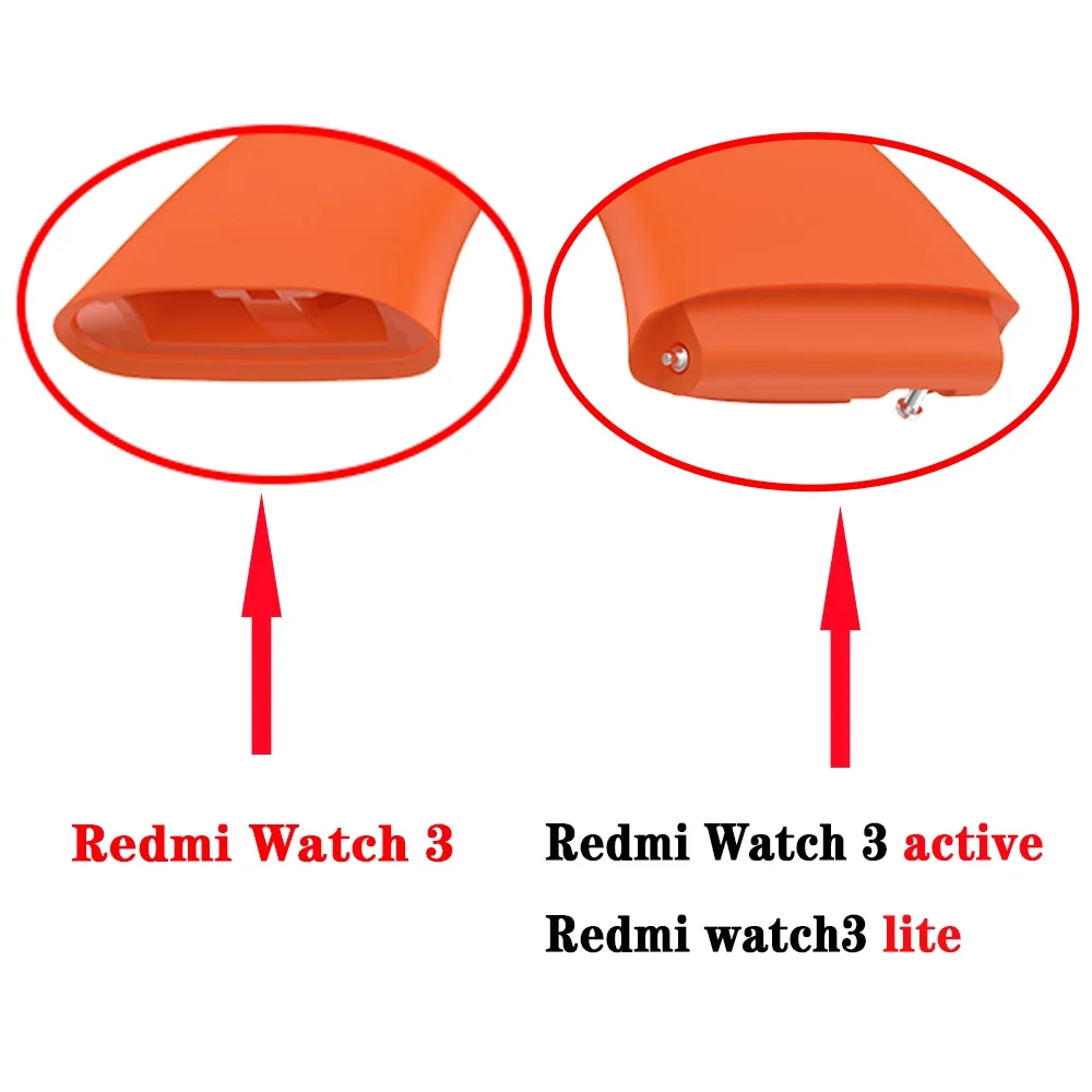 حزام ساعة رياضي من السيليكون الناعم لساعة Redmi Watch 3 سوار ساعة ذكية نشط لأساور المعصم Redmi Watch 3 Lite