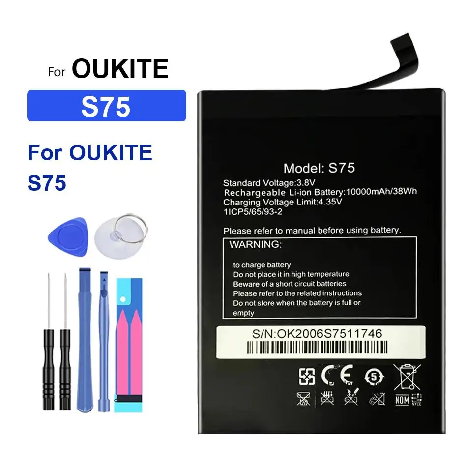 

Аккумулятор для мобильного телефона Oukite S75, 10000 мАч, надежная мощность, длительное время работы