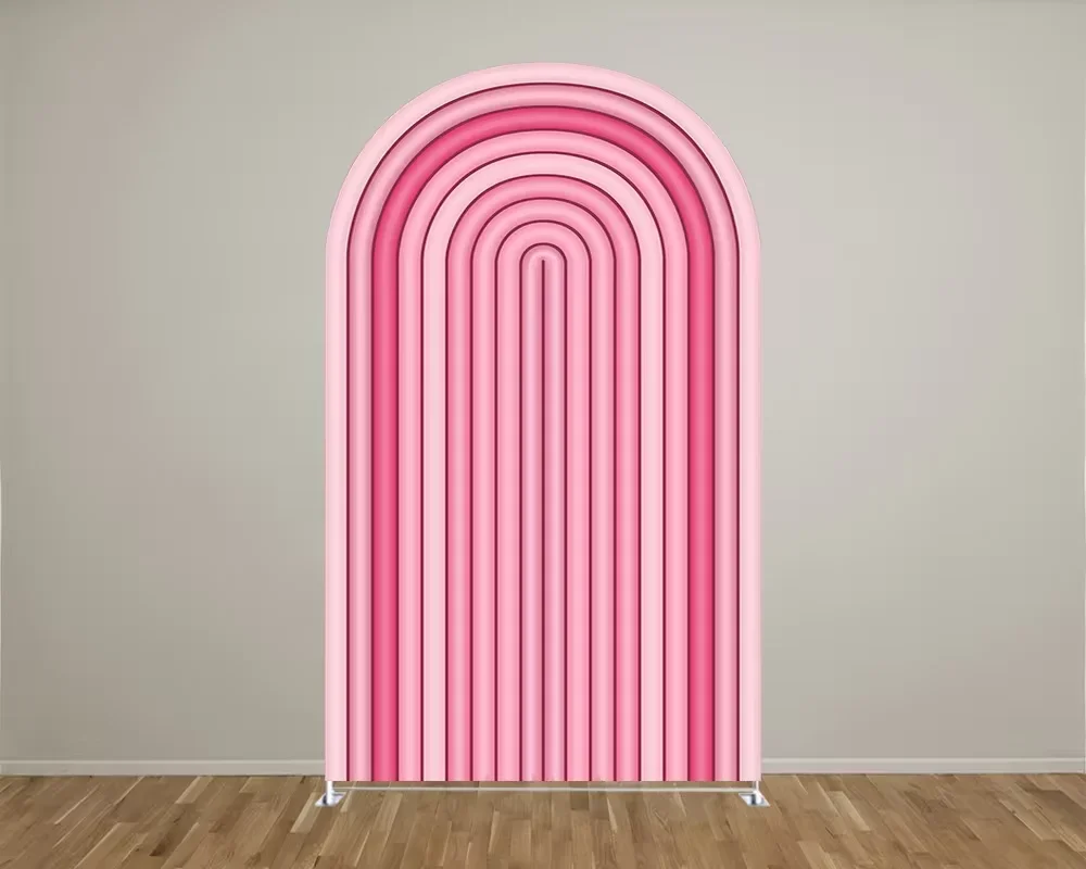 Mehofond línea rosa fuerte arco telón de fondo cubierta niño cumpleaños boda Baby Shower fiesta decoración fondo foto Chiara accesorios de 2 caras