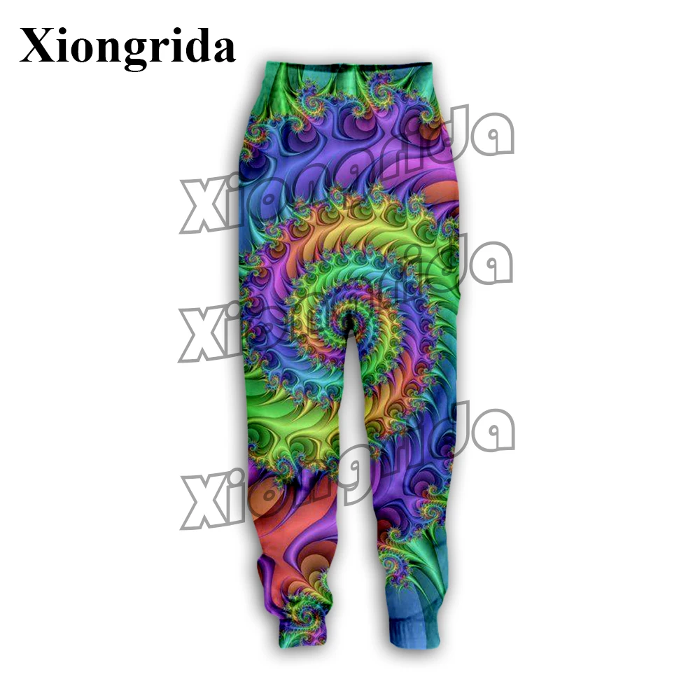 Hippie Graffiti Sweatpants Men Colorful Casual Musician 3D Hip Hop Trousers High Waist Harajuku Pants Colorful Psychedelic Pants