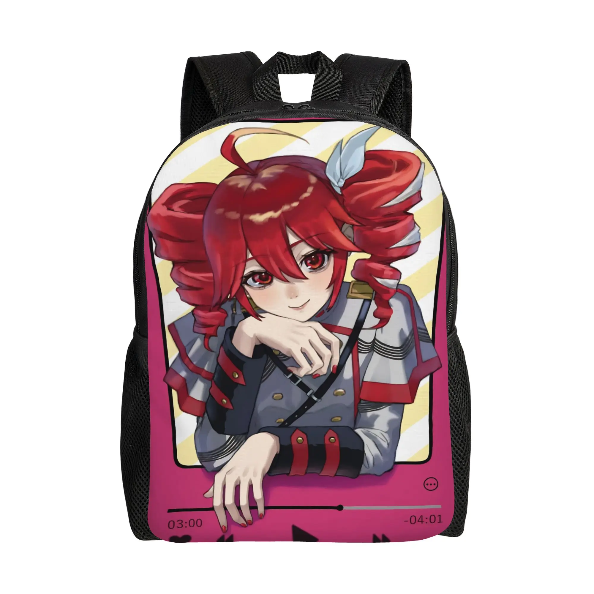 Mochila Kasane Teto para homens e mulheres, mochila de lona para viagem, caminhadas, escola, anime, vtuber, laptop, computador, durável