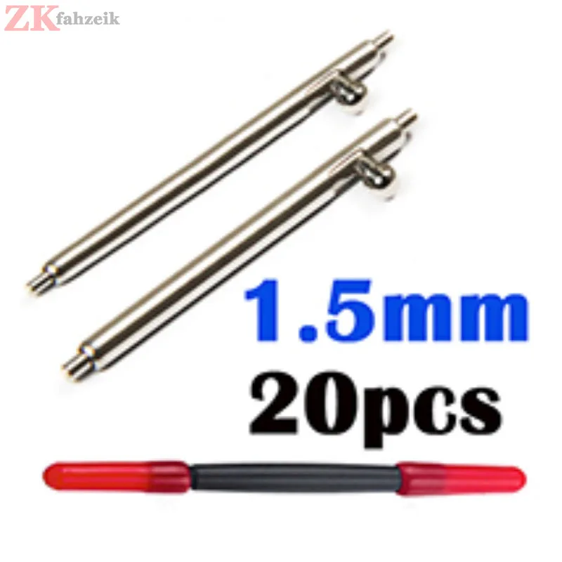 20pcs Quick Release Pins 1.5mm Diameter Watchband Pin for Smart Watch 16mm 18mm 20mm 22mm 24mm Strap Spring Bar Band Accessories