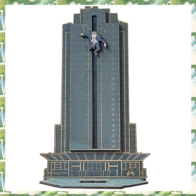FIZP Gruber يسقط عن Nakatomi Plaza، تقويم مضحك لعيد الميلاد والهالوين، تقويم خشبي للعد التنازلي لعيد الميلاد، ديكور متين