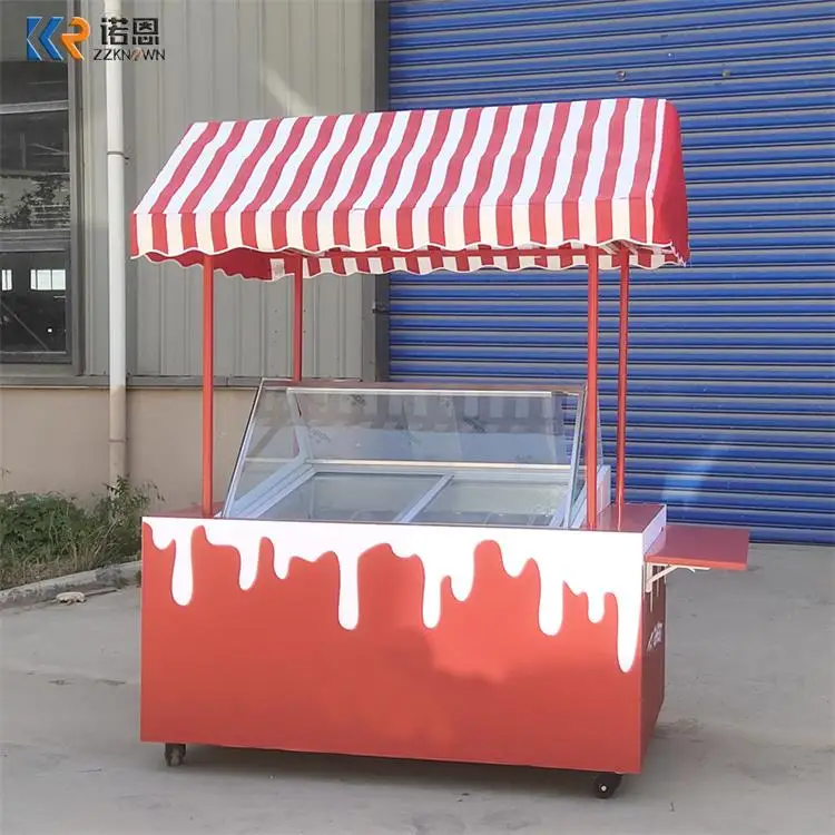 

Фудтрак/фургон-мороженица для продажи/переносной пляжный киоск для мороженого на открытом воздухе, Малайзия