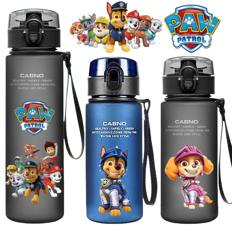 400ML PAW Patrol Student Water Cup BPA Free Plastic Cup Marshall Direct Drinking Cup Anti-fall Summer Children Water Bottle Boys
