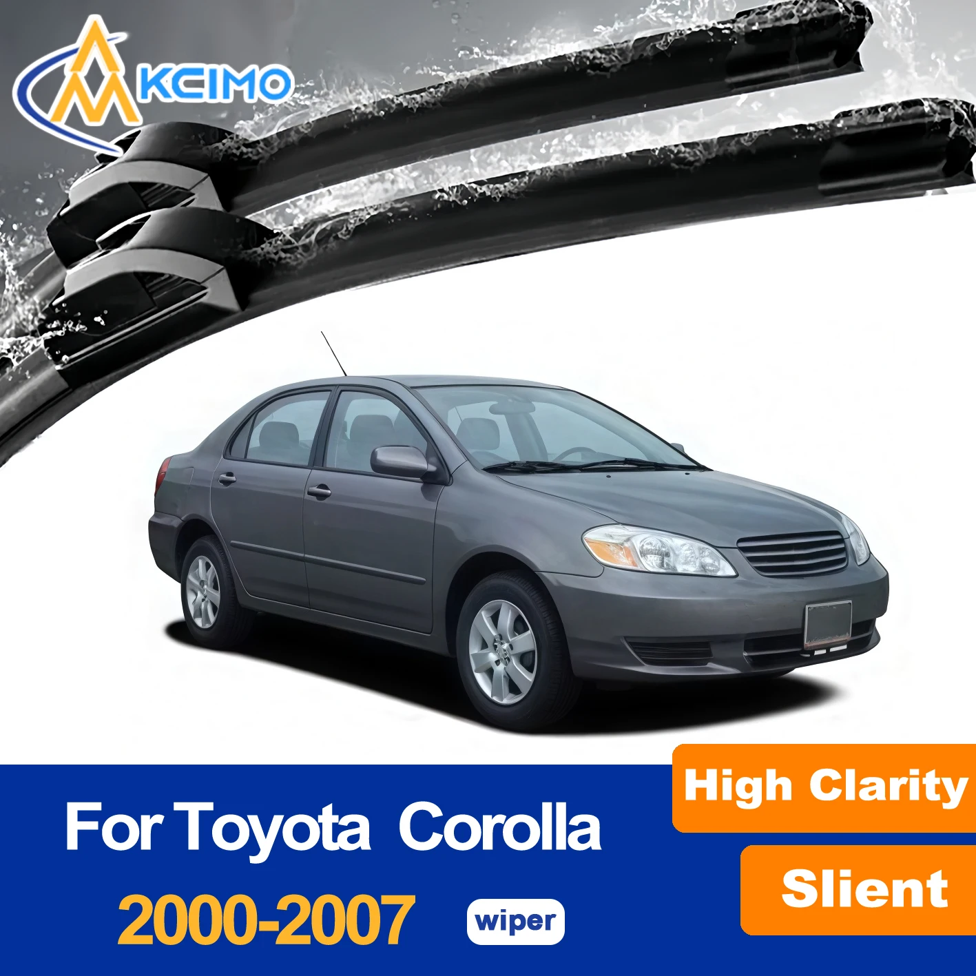 

Front Windshield Wiper Blades Pair For Toyota Corolla E120/E130 2000-2007 Toyota Allex All-Weather Rubber Streak-Free