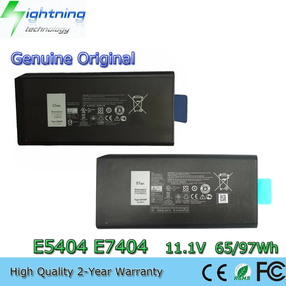 

Новый оригинальный аккумулятор для ноутбука 4XKN5 11,1 В 65 Втч для Dell Latitude 14 5404 7404 5414 серии X8VWF 97 Втч YGV51 CJ2K1 и т. д.
