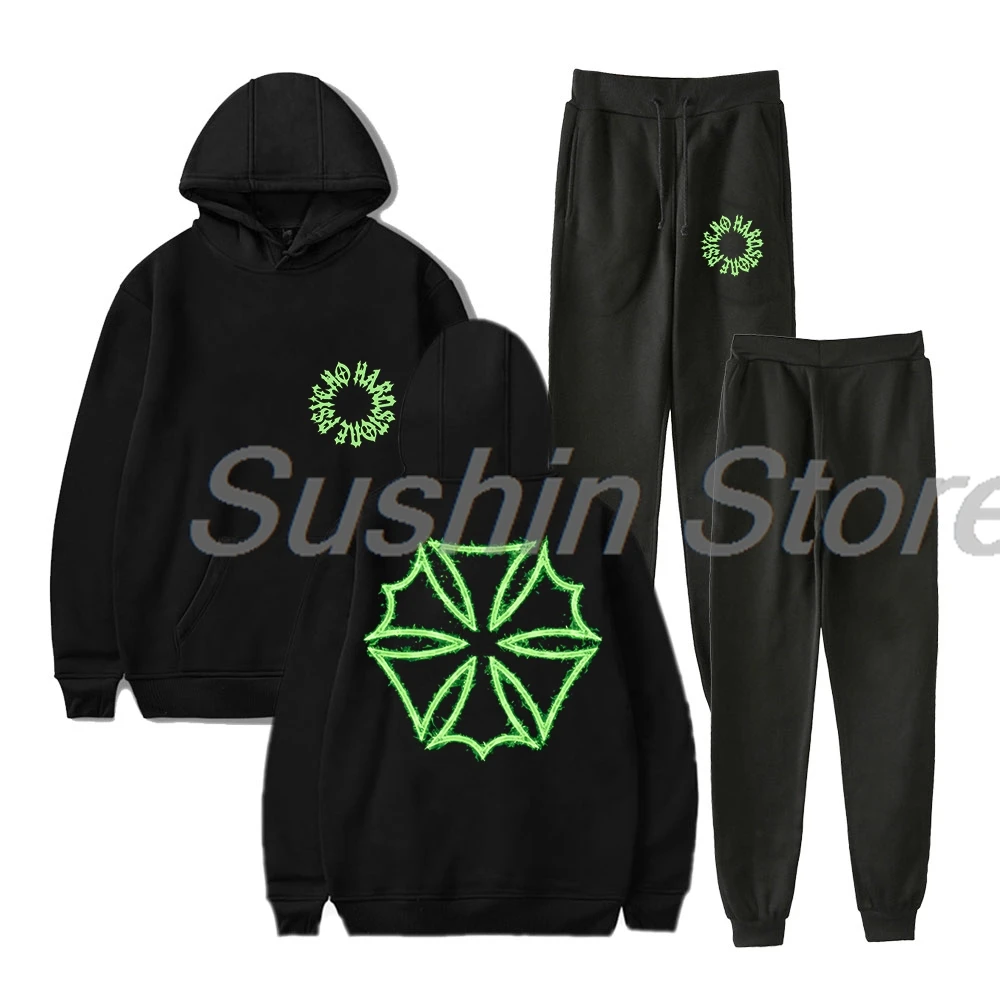 Don Toliver Hardstone Psycho Merch Hoodie Jogger Pants Two Piece Set Sweatshirts+Sweatpants Women Men's Set