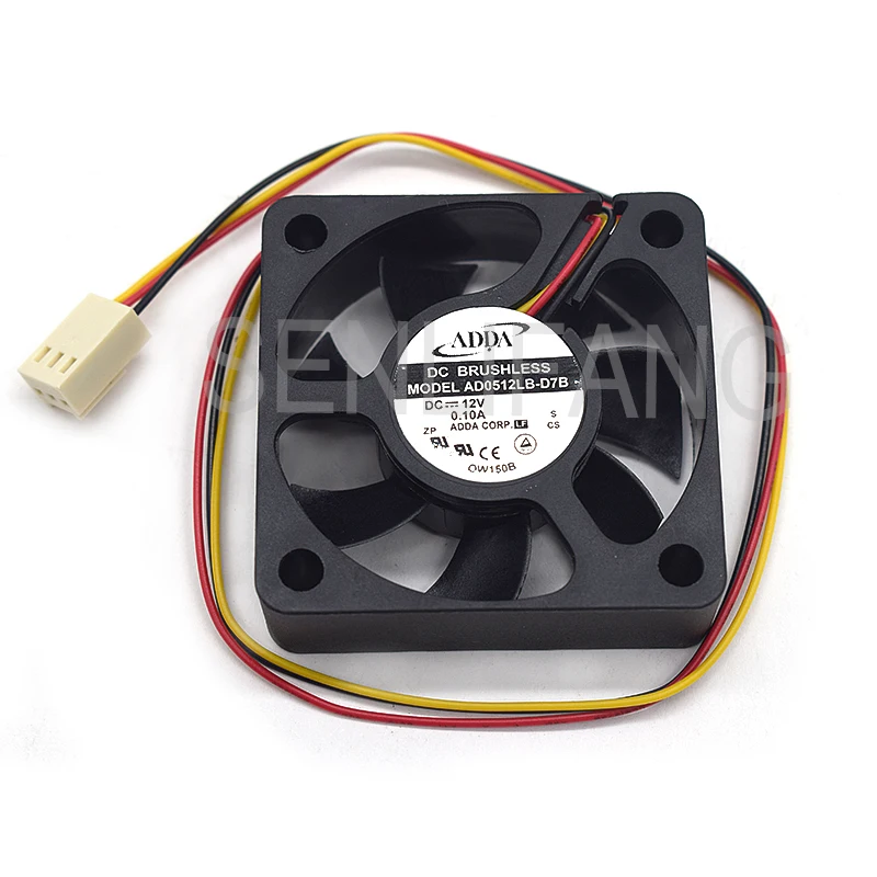 For AD0512LB-D7B DC12V 0.10A Three Lines Cooling Fan