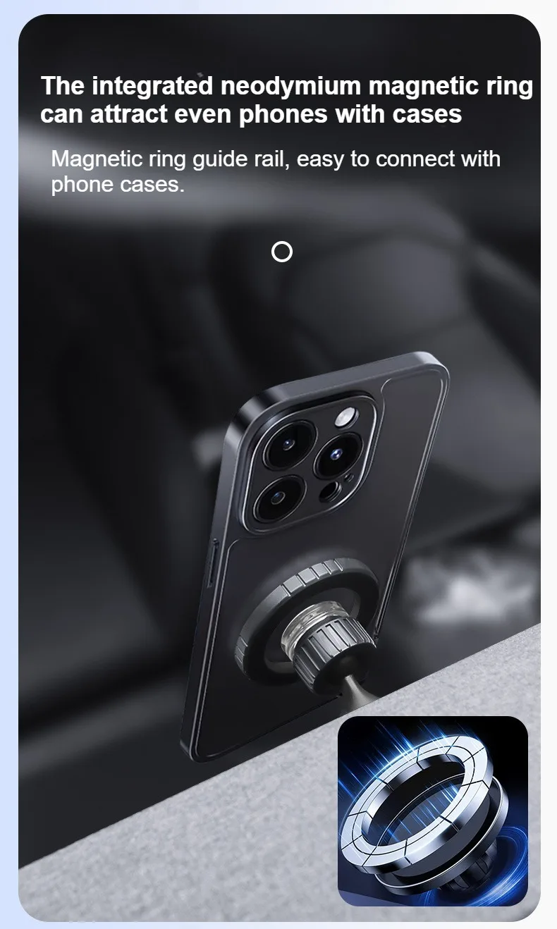 Handyhalterung für Tesla Model 3 Y Highland Juniper Stärkerer Magnetischer 360°-Halter ° Drehbarer Auto-Stützfußhalter Zubehör – Detail 18