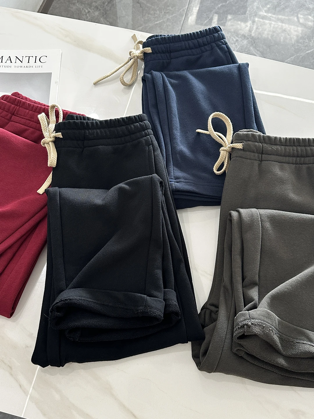 

Удобные, приятные для кожи, 320 г хлопок Fce, мужские спортивные штаны с прямыми штанинами, универсальные осенние модные штаны с эластичной резинкой на талии