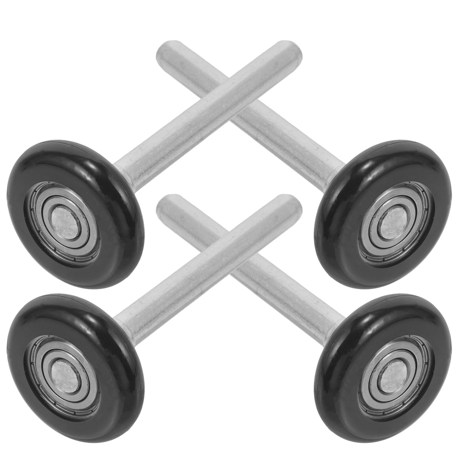 

4pcs Garage Door Nylon Rollers Quiet Smooth Replacement Pulley Hardware Accessories Bearings Sliding Wheel Track