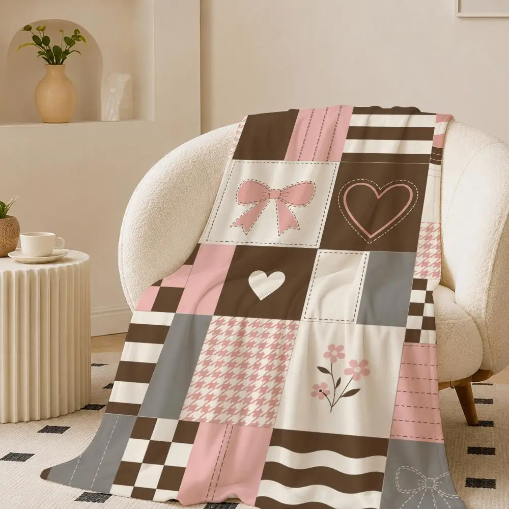 Pop Collage Throw 240g flannel blanket, suitable for sofas, beds, offices, exquisite gift blankets