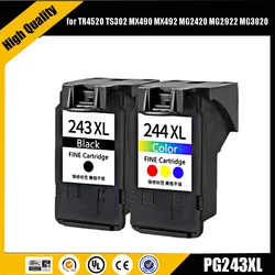 Einkshop PG243 CL244 Ink Cartridges For Canon PG243XL 243XL CL 244XL for Pixma TS3120 3122 MG2522 3022 2922 2920 2520 TR4522