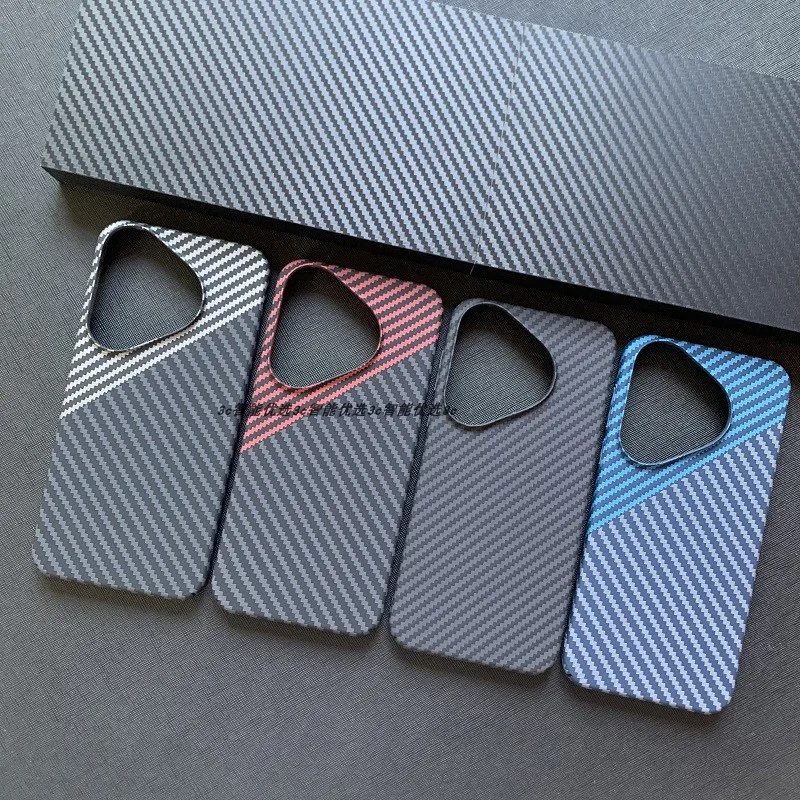Case For Huawei Pura 70 Pro 70 Ultra Luxury Carbon Fiber Texture PC Cover For Huawei Pura 70 Ultra Pro Shockproof Bumper Funda image 6