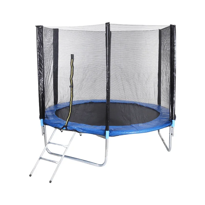 Recreational Outdoor Trampoline 14ft with Ladder Safety net and Basketball Hoop factory sale price