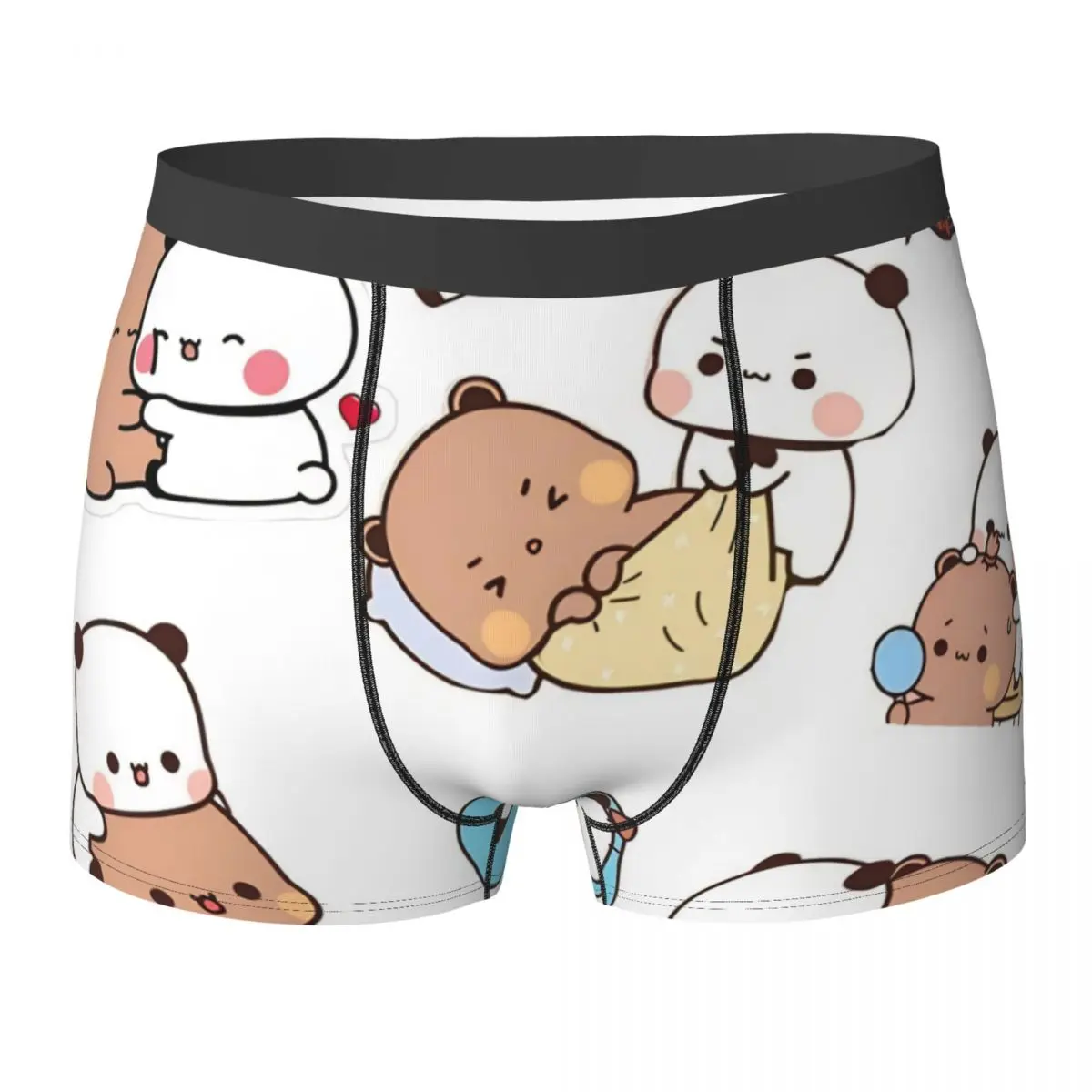 

Bubu Dudu Cute Cartoon Bear Character Underwear Kawaii Panda Males Underpants Sexy Boxer Shorts Trenky Boxer Brief Plus Size