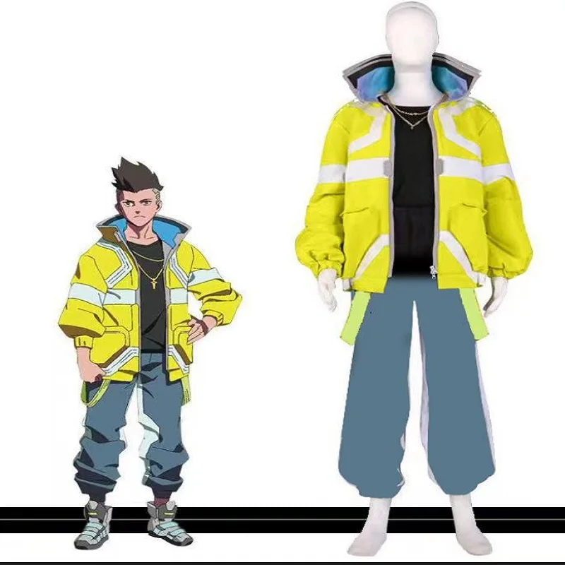 Anime David Martinez Cosplay Kostüm Outfits Jacken coolen Unisex Reiß verschluss Mantel