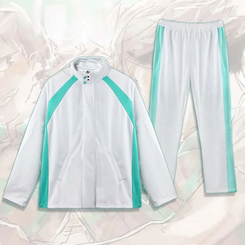 Two-Dimensional Haikyuu Cos Shiratorizawa Academy Volleyball Team Uniform Anime Peripheral Cosplay School Uniform Sweatshirt Set