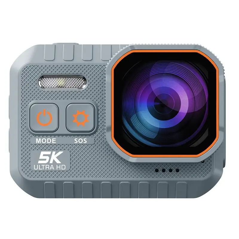 B03B-Waterproof 5K UHD Mini Action Camera 30FPS Outdoor Sports 170° Wide Angle LED Bike Body Cam Wifi Camcorder 50M