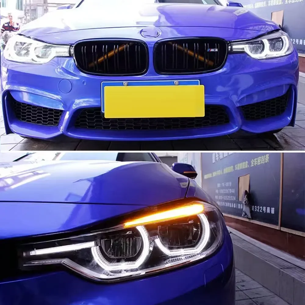 Car Lights For F30 F31 F35 F80 2012-2019 BMW 3 Series LED Dynamic Headlights DRL Angel Eye Design Projector Lens Accessories