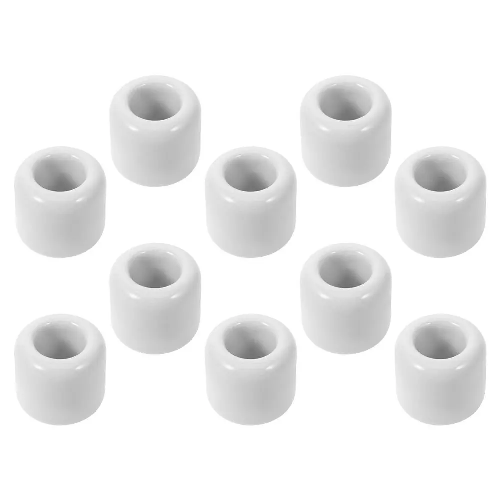 

10Pcs Ceramic Holders Round Tealight Candlestick Set Elegant Compact Prayer Ceremony Home Party Decor Candlestick Holders