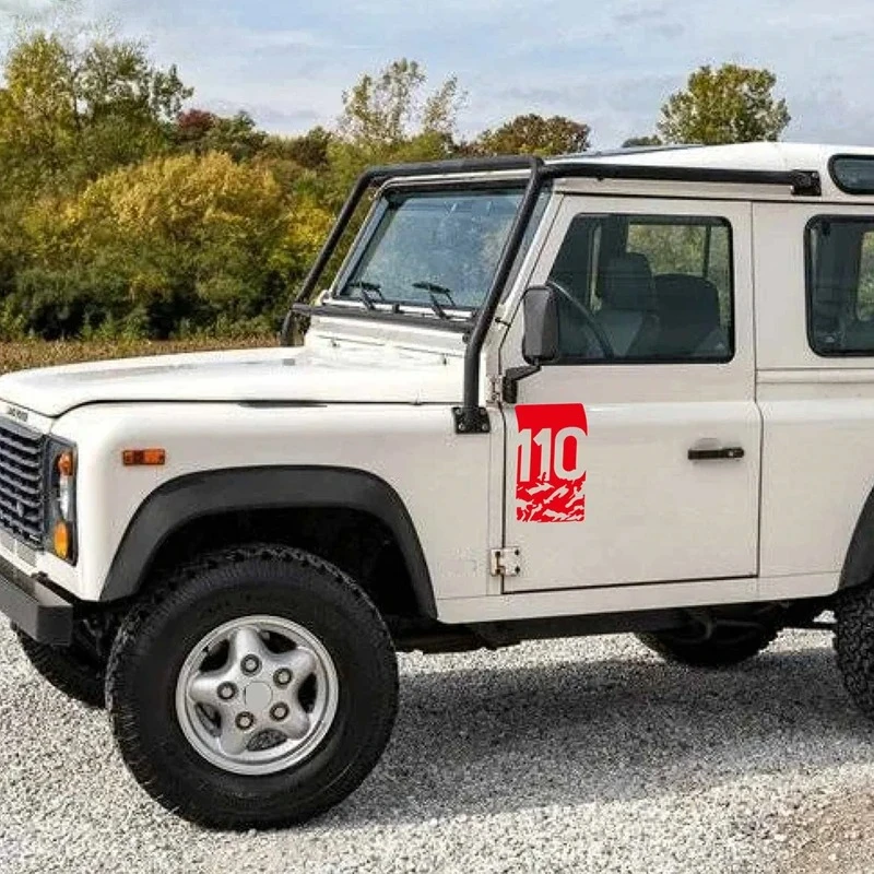 

For Land Rover Defender 90 110 TRX4 Car Front Fender Side Wing Sticker 4X4 Pickup Off Road Graphics Body Decal Accessories L663