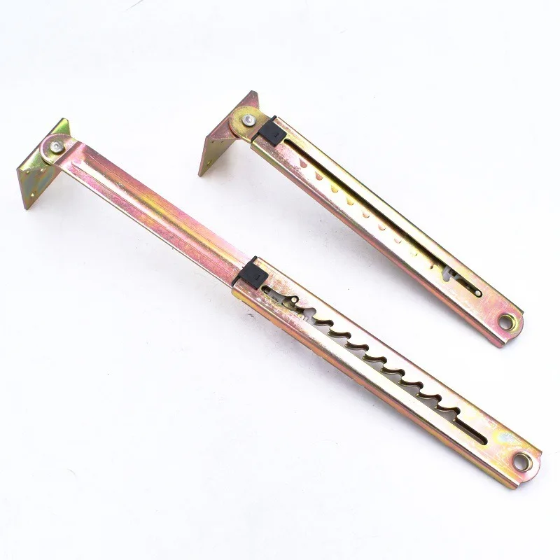 10 Gear Angle Lifting Rod Hinge with Bracket ,Desk ,Adjustable for Cabinet 1pair