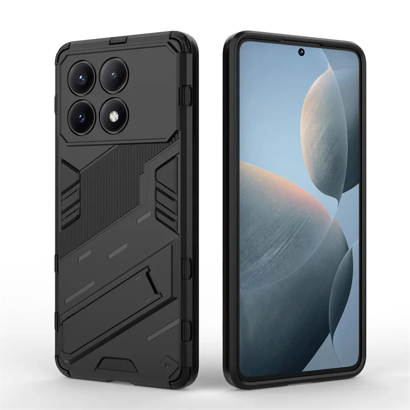 Für Poco X6 Pro Fall Poco X6 Pro Abdeckung Coque Fundas Rüstung Stoßfest Harte Ständer PC Telefon Stoßstange Für Poco X6 Pro