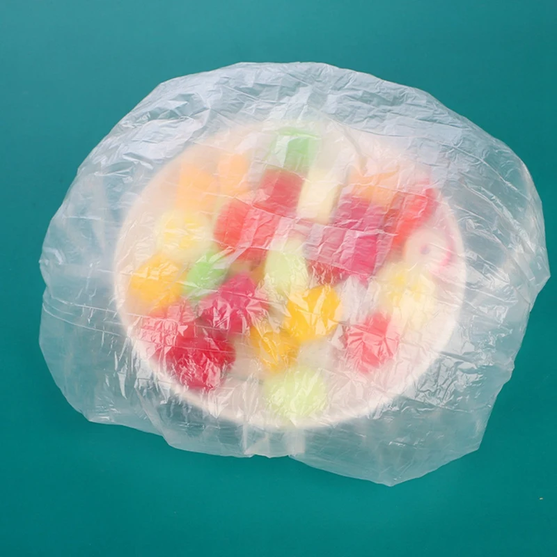 600Pcs Reusable Plastic Bags Food Cover Elastic Stretch Adjustable Bowl Lids Universal Wrap Seal Fresh Keeping Caps